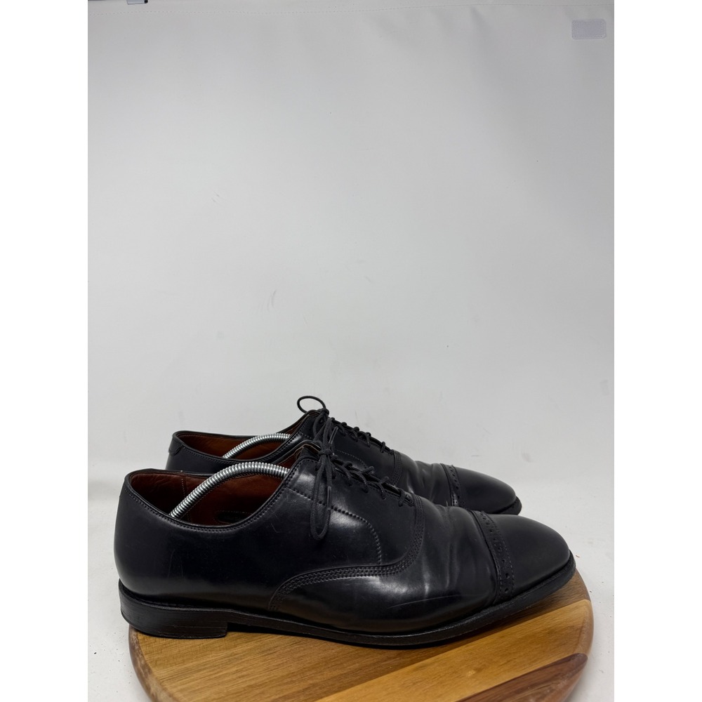 Allen Edmonds Fifth Avenue Black Leather Cap Toe Oxford Dress Shoes 12